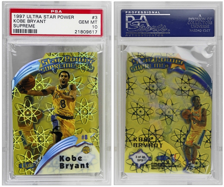 Lot Detail - Kobe Bryant 1997-98 Ultra Star Power Supreme Card #3